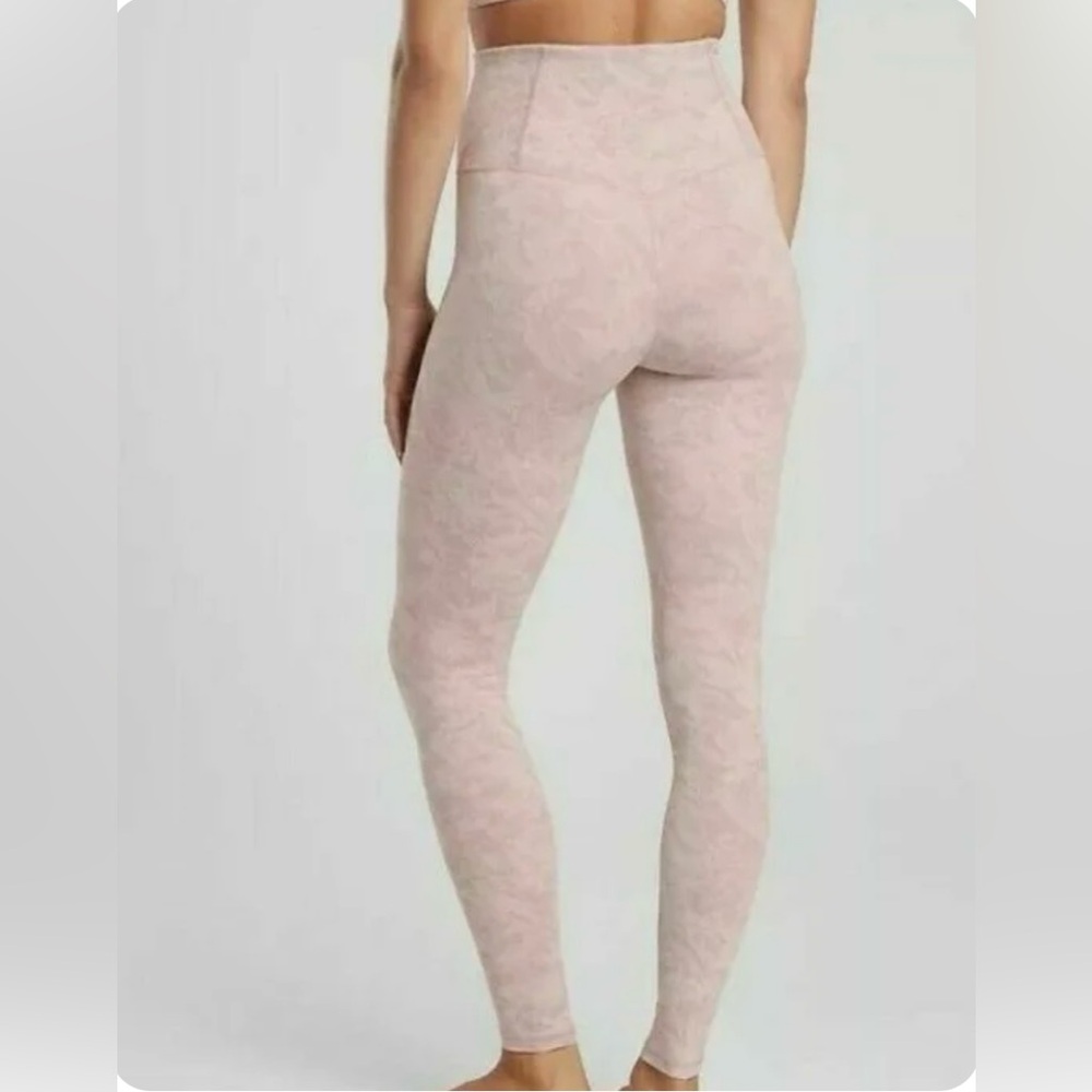 Athleta Elation Textured Tight- Frosted Floral Pink- Size small